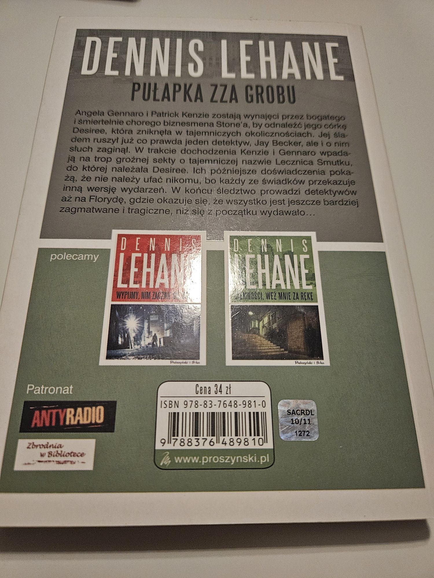 Dennis Lehane Pułapka zza grobu kryminał