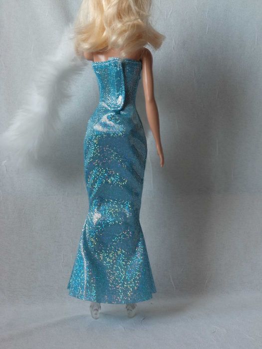 Ubranka dla lalki B. - Sukienka wieczorowa, szal - etola i buty !!!