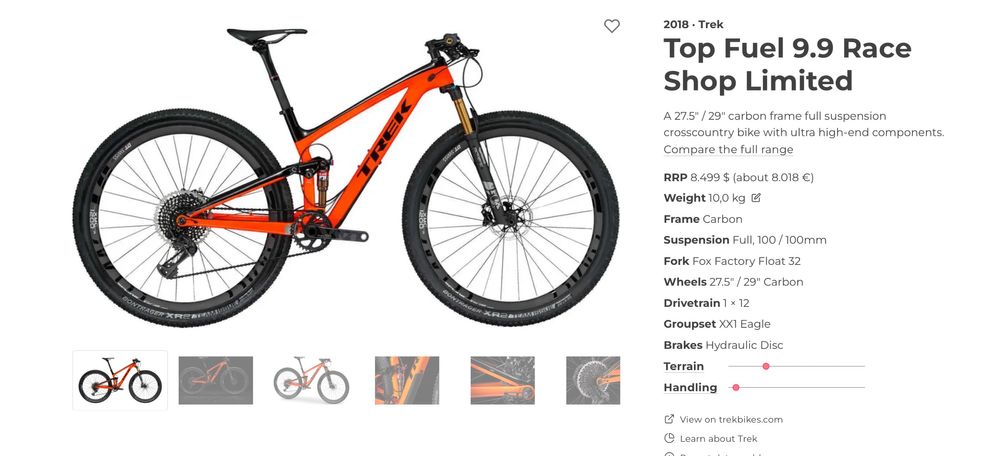 Велосипед Top Fuel 9.9 Race Shop Limited 2018
