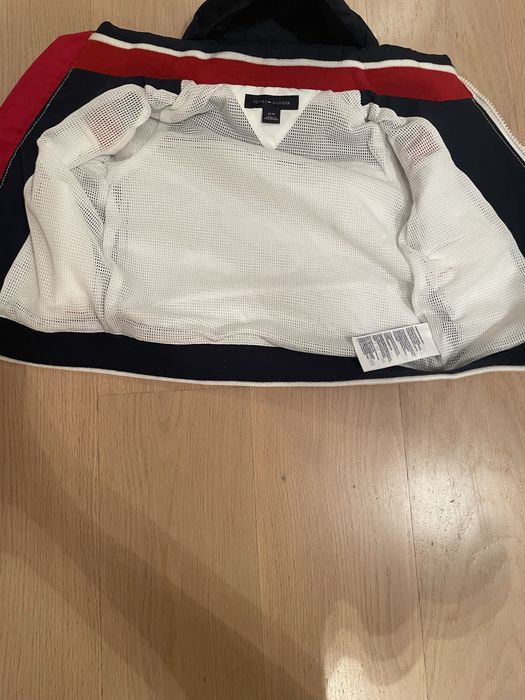 Biała dziecięca kurtka Tommy  Hilfiger