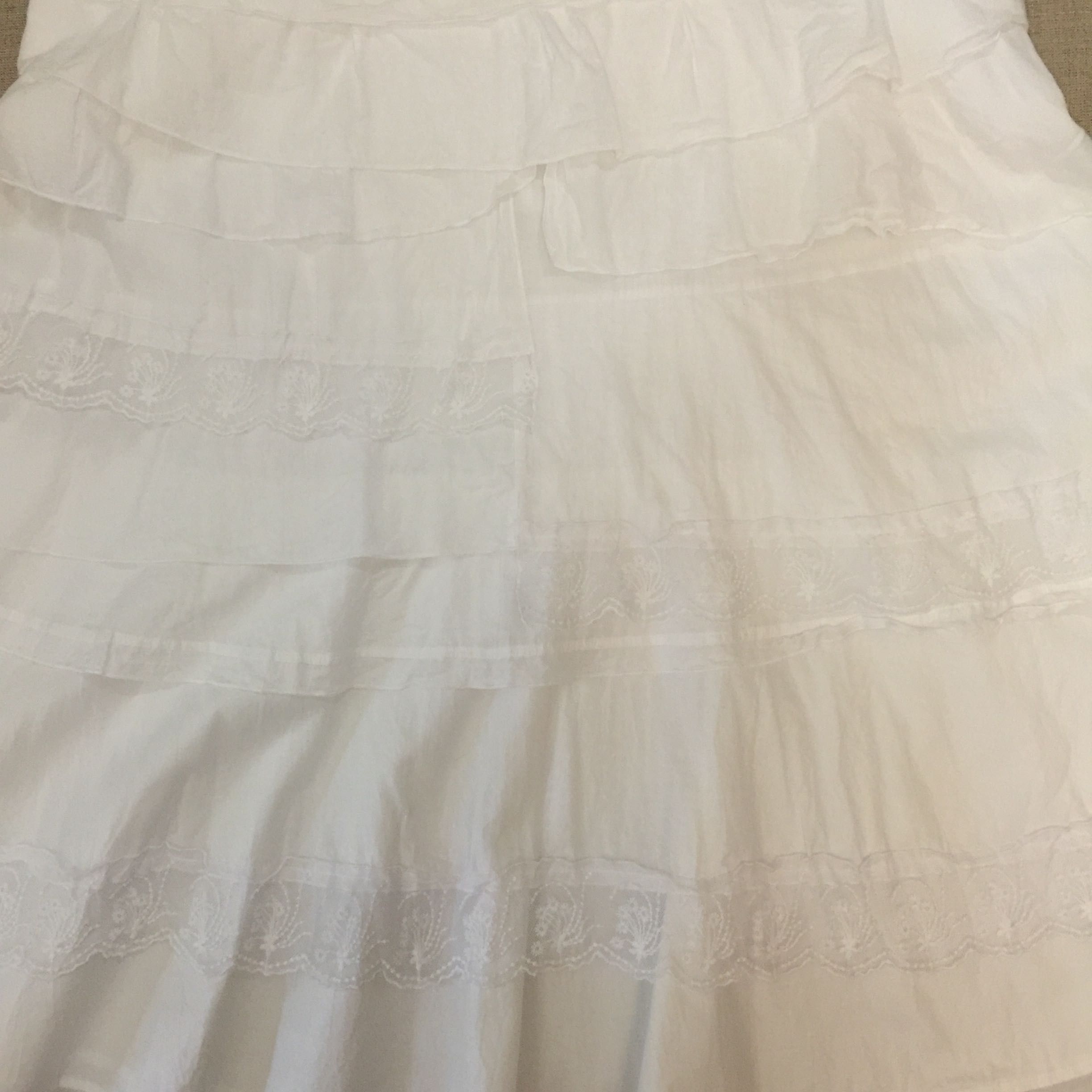 Роскошная белая летняя юбка макси SAO PAULO большого размера