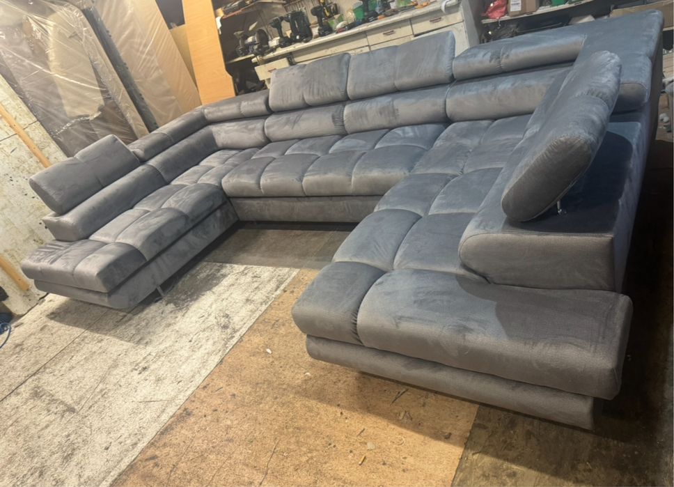 Naroznik Roki Stylowy L oraz U Pikowany  Funkcja spania Nowosc