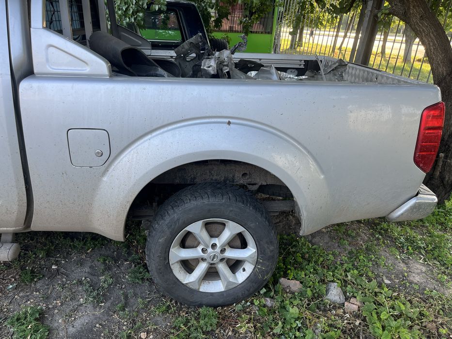 Задний кузов корыто площадка Nissan Navara D40 2х дверная, полуторка