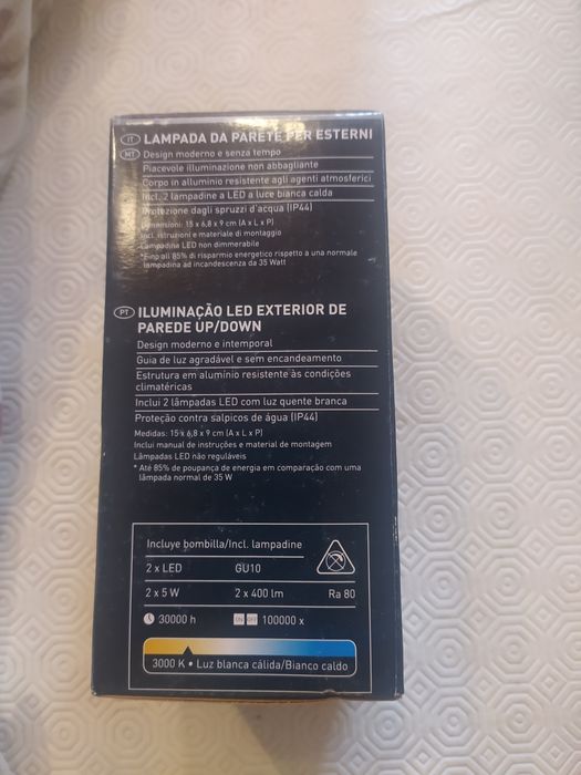 Aplique led de parede