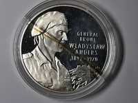 Moneta Generał Broni Władysław Anders - Lustrzanka 10zł