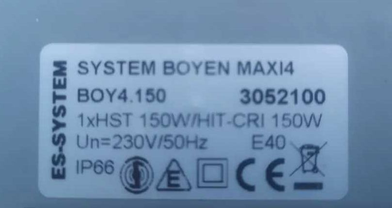 Oprawy oświetleniowe w obudowie aluminiowej typu Boyen moc 70-150W
