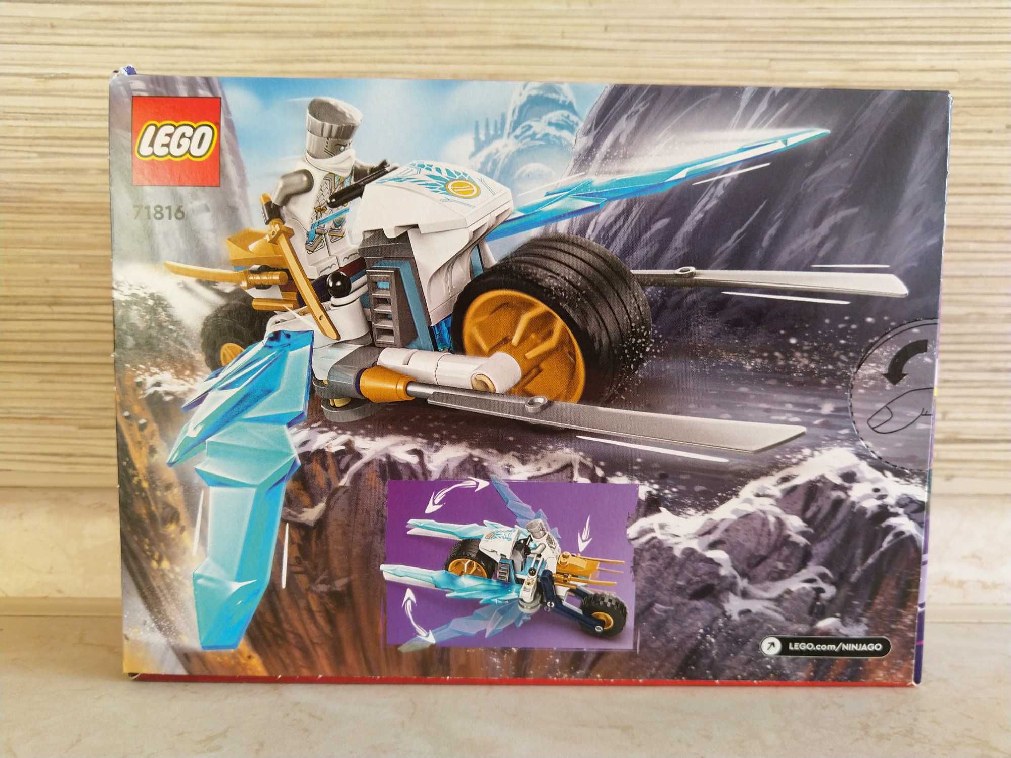HIT Lego Ninjago lodowy motocykl Zane'a rower 71816 KURIER