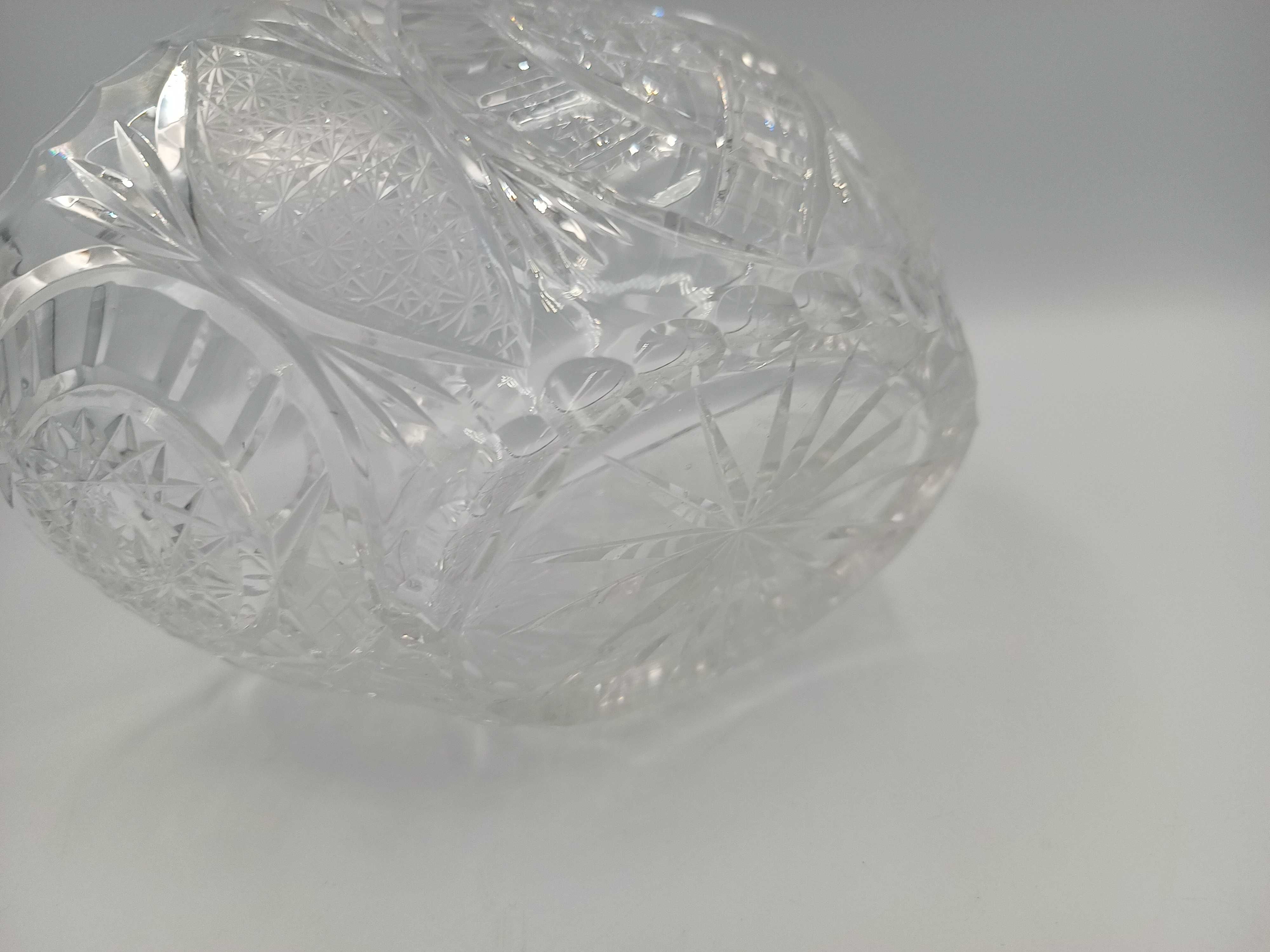 Koszyk kryształowy koszyczek szklany kryształ z PRL
