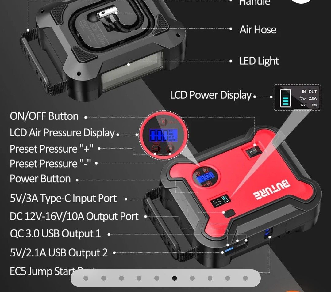 Booster/Arrancador Multifunções Buture BR700