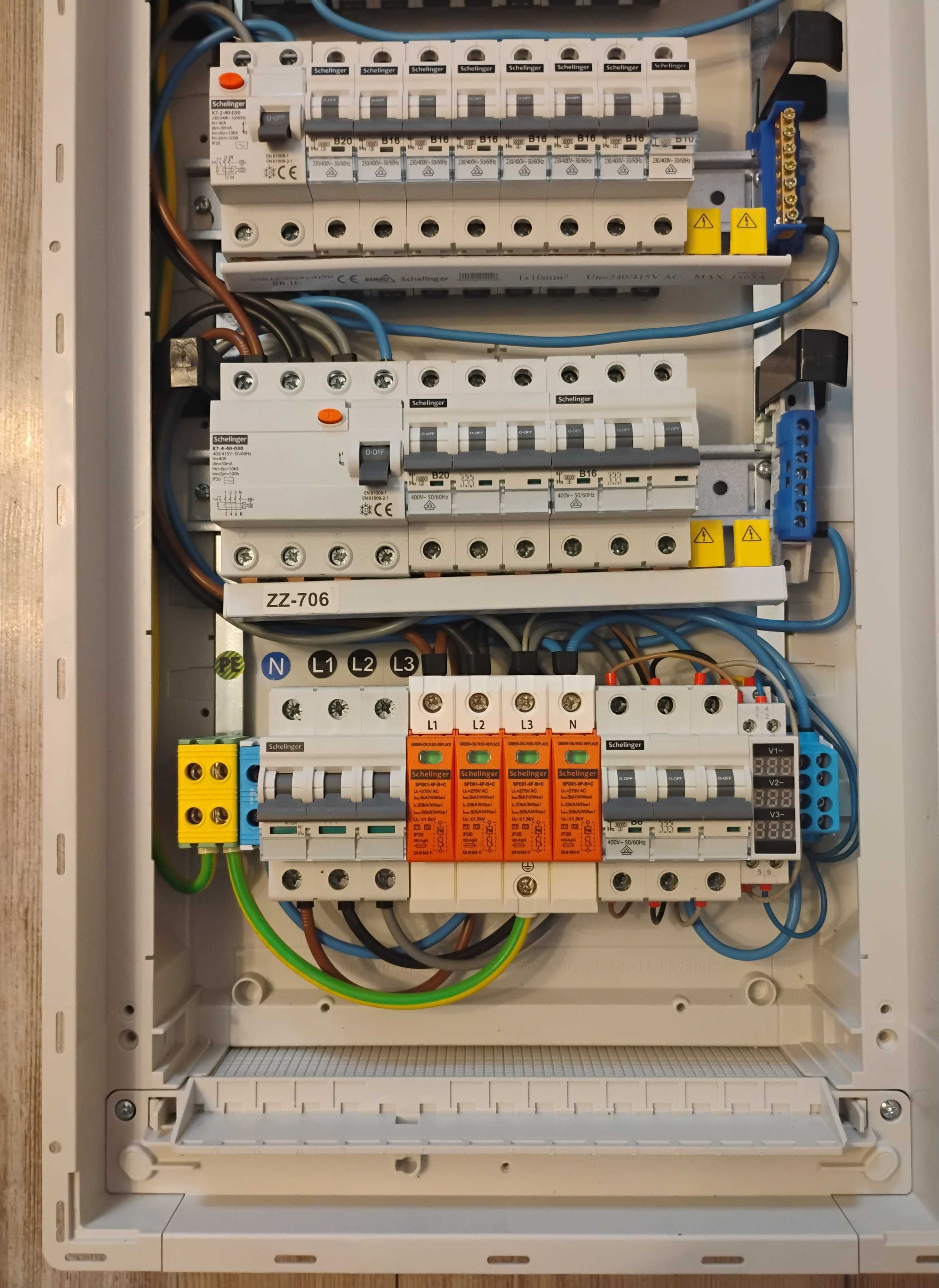 Skrzynka elektryczna rozdzielnia rozdzielnica