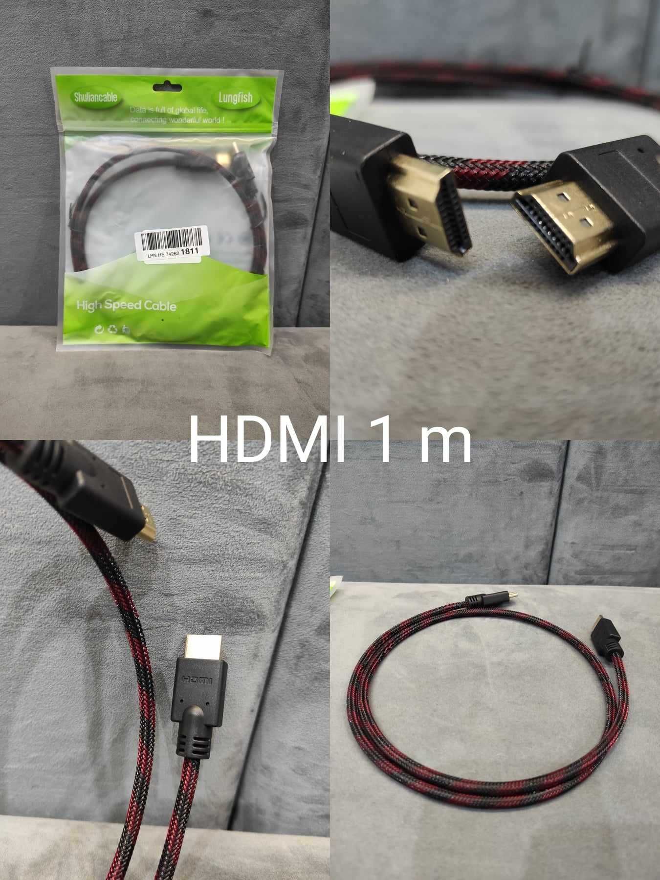 Zestaw kabli HDMI, C, przejściówek, czytnik kart. Ponad 10 sztuk.