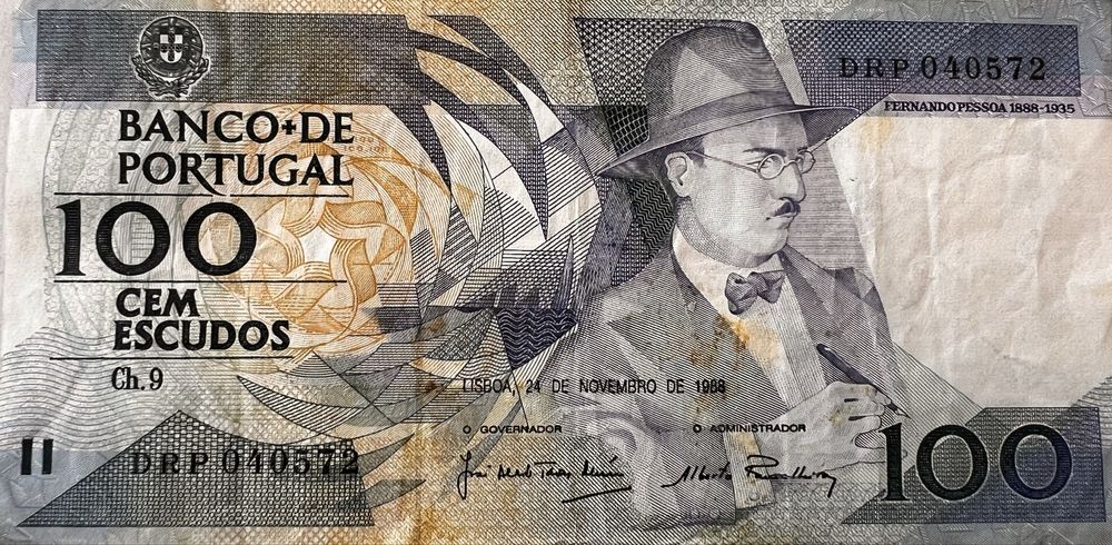 Nota de 100 escudos -1988