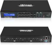 Przełącznik KVM switch HDMI Matrix 4x4 4K Ultra HD RS232 TCP/IP