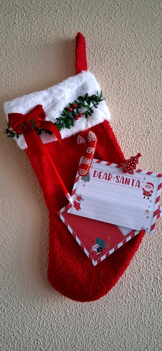 Meia de Natal com acessórios