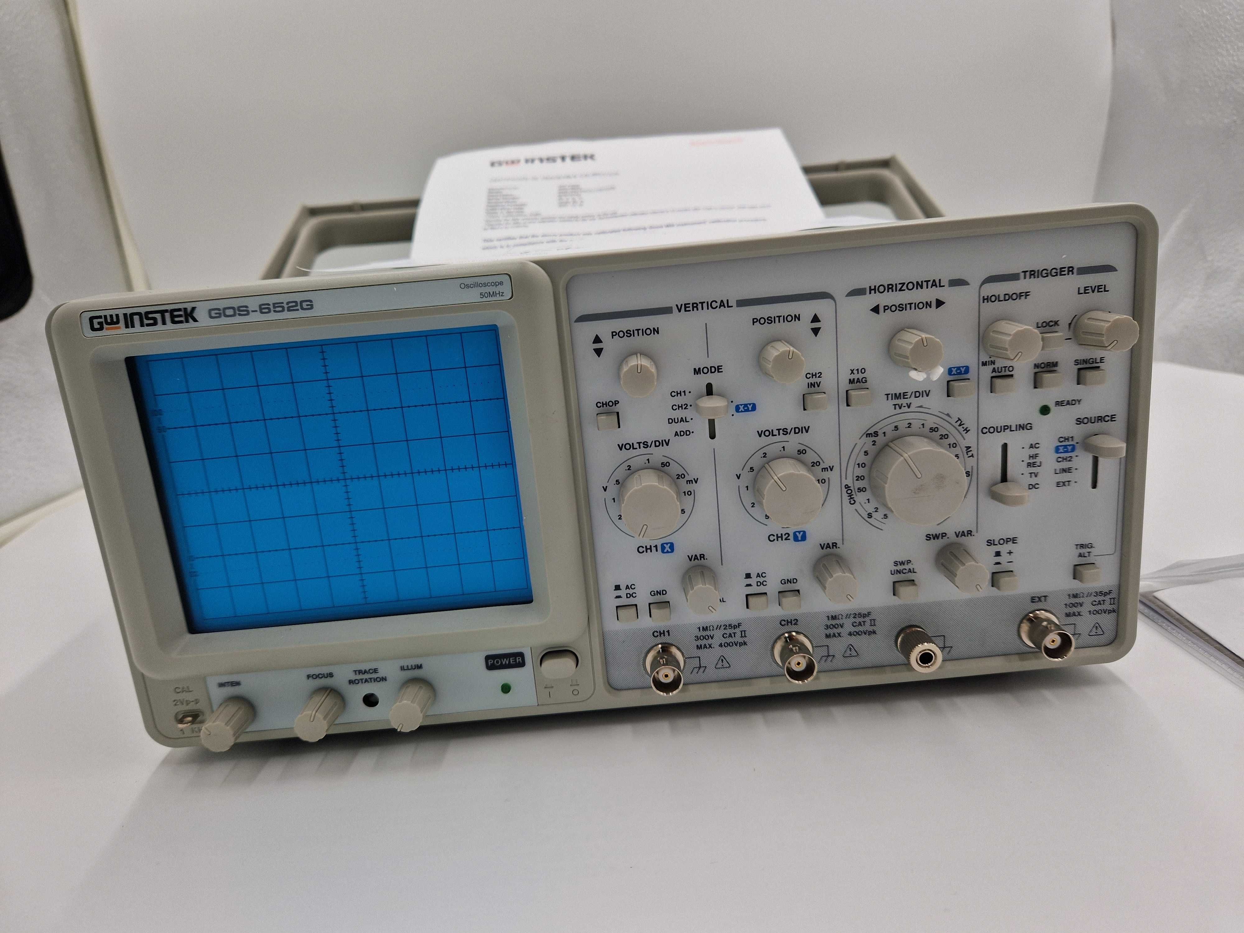 Oscyloskop Analog GW Gwinstek GOS-652G 50 MHZ NRB186