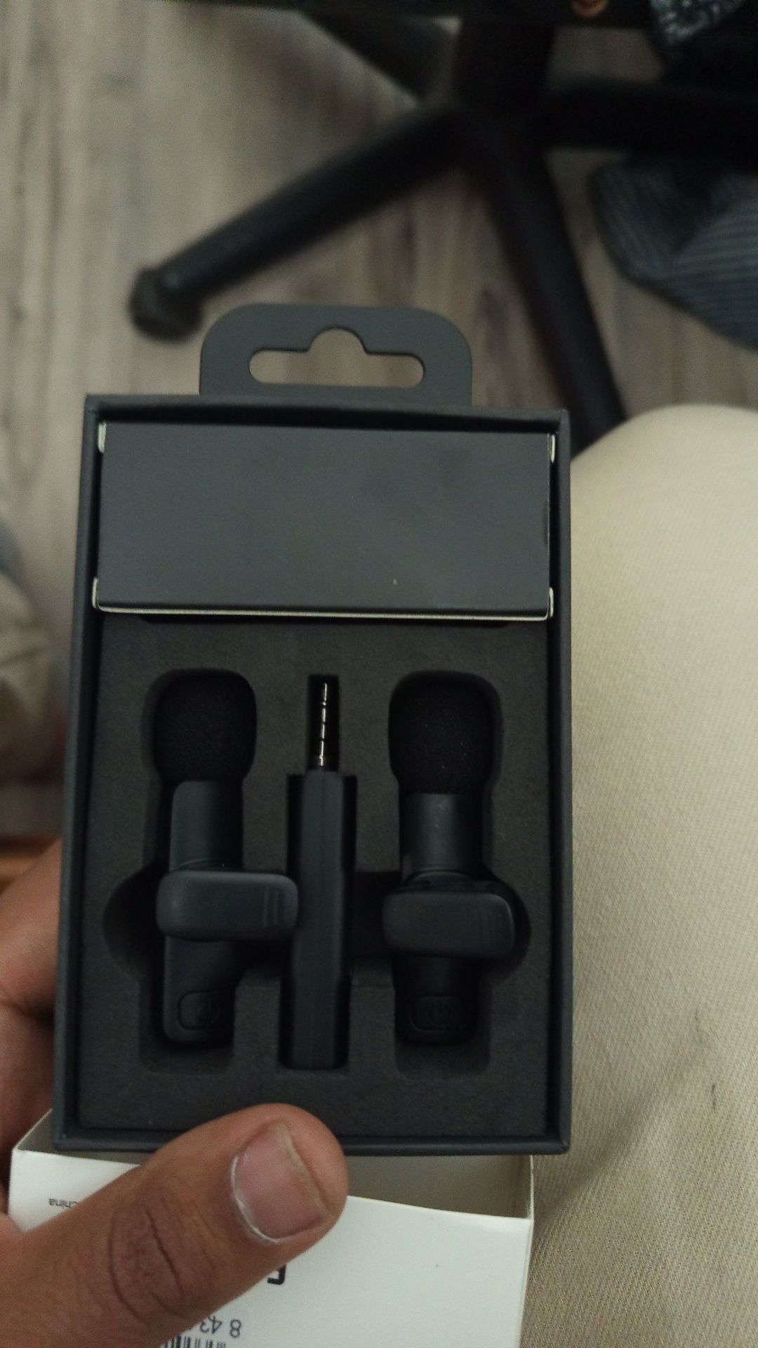Microfone de lapela bluetooth