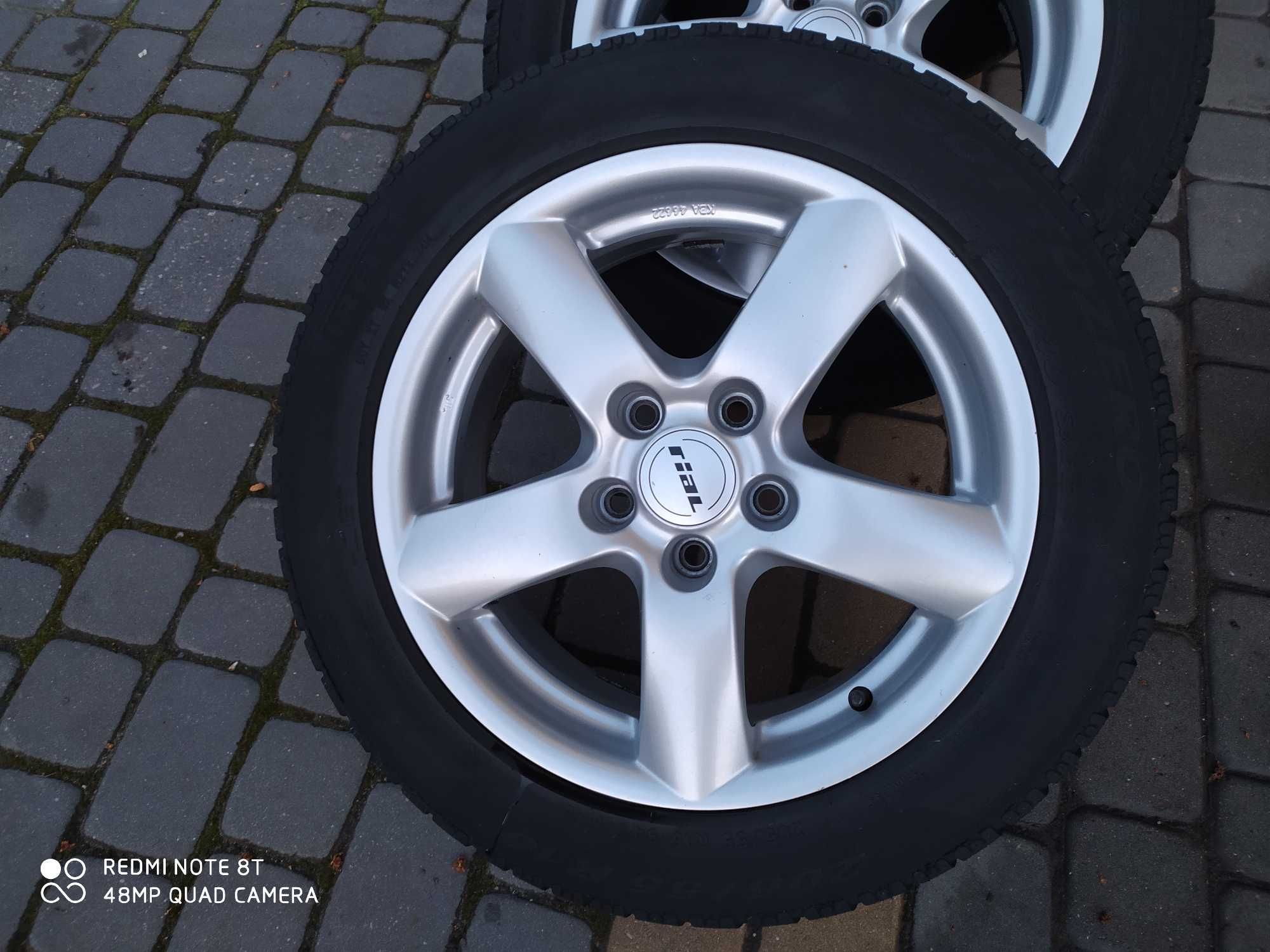 Koła Audi VW Skoda Seat alu 16" 5x112 7J ET42, opony Pirelli 205/55/16