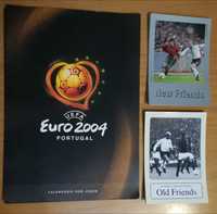 Euro 2004 postais  Eusébio e Sir Bobby Charlton | Figo e David Beckham