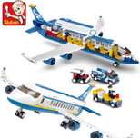 Детский конструктор  самолёт почта 463 шт Lego Лего