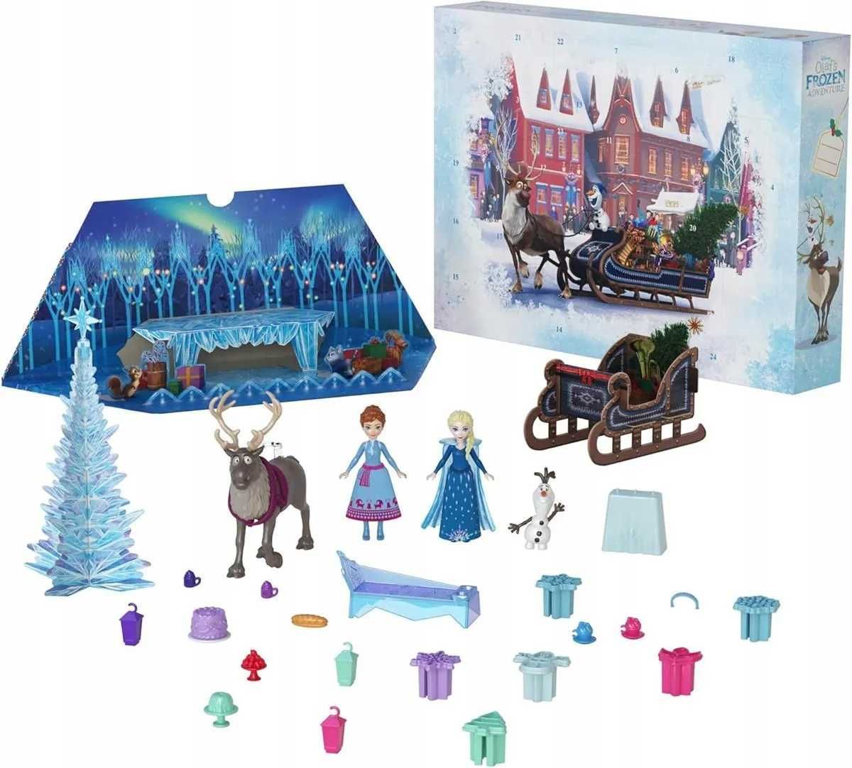 Zestaw figurek DISNEY Kraina Lodu Kalendarz adwentowy HWX20