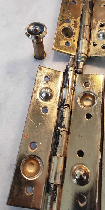 Dobradiças de segurança vintage latão - envio grátis