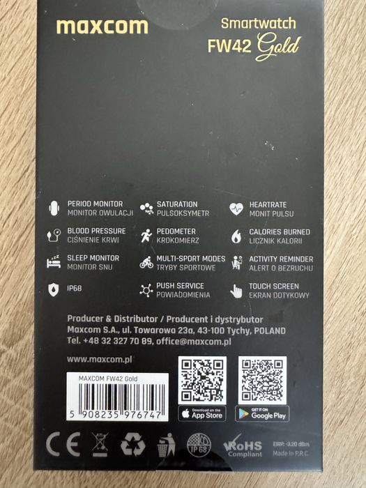 Smartwatch Maxcom FW42 Gold