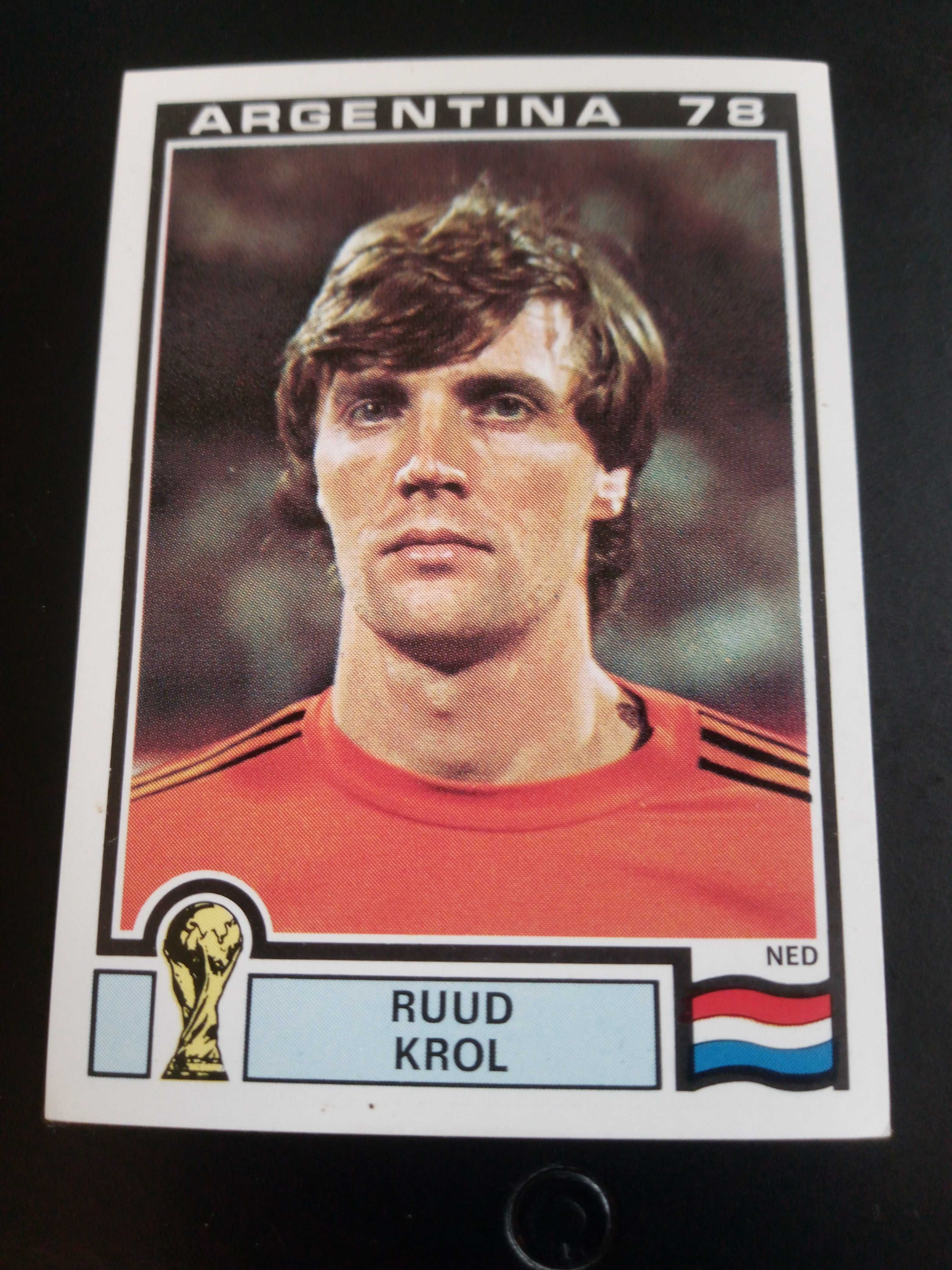 Cromo Panini World Cup Story de Ruud Krol no Mundial 78 na Argentina