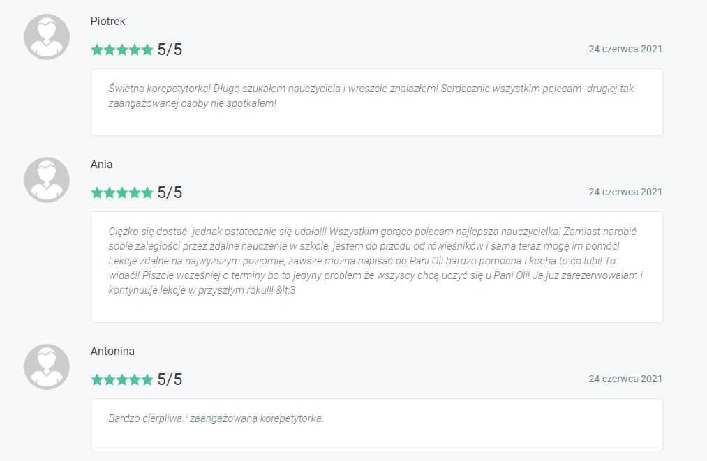 Matematyka matura podstawowa/rozszerzona/8 klasa- 85 zweryfikow opinii