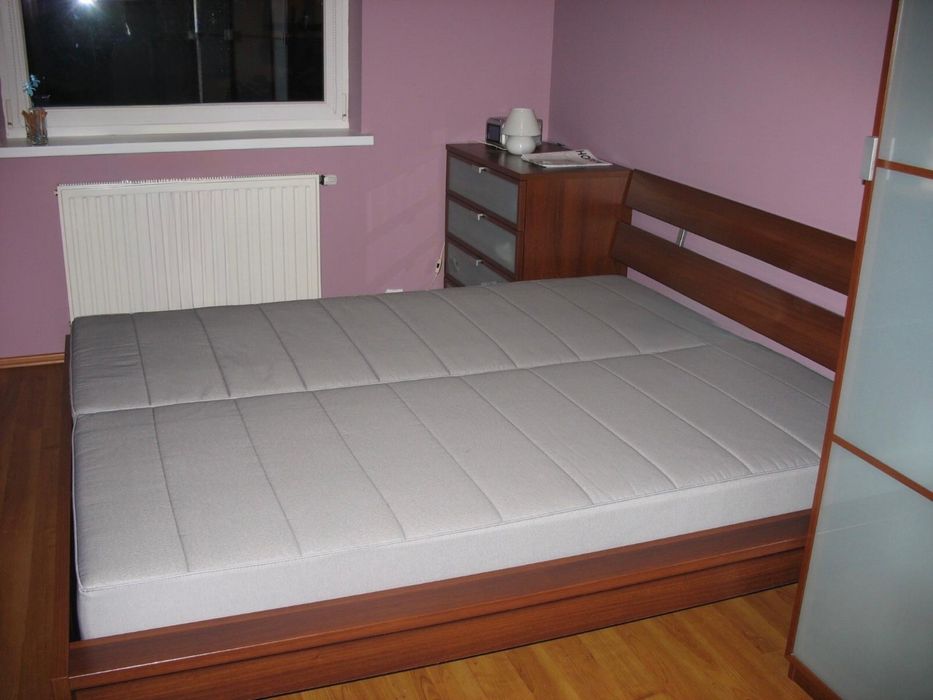 Łóżko MALM 160x200 brązowe