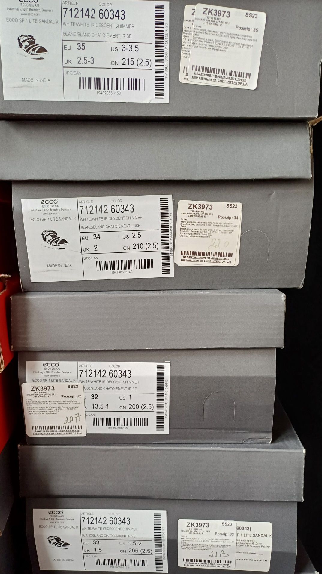 Сандалії ECCO Sp.1 Lite 71214260343 ZK3973 р-ри 27-32,33,34,35 Оригіна
