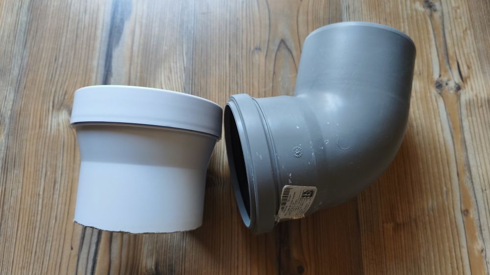 Przyłącze kanalizacyjne MC Alpine + kolano 110mm 67*
