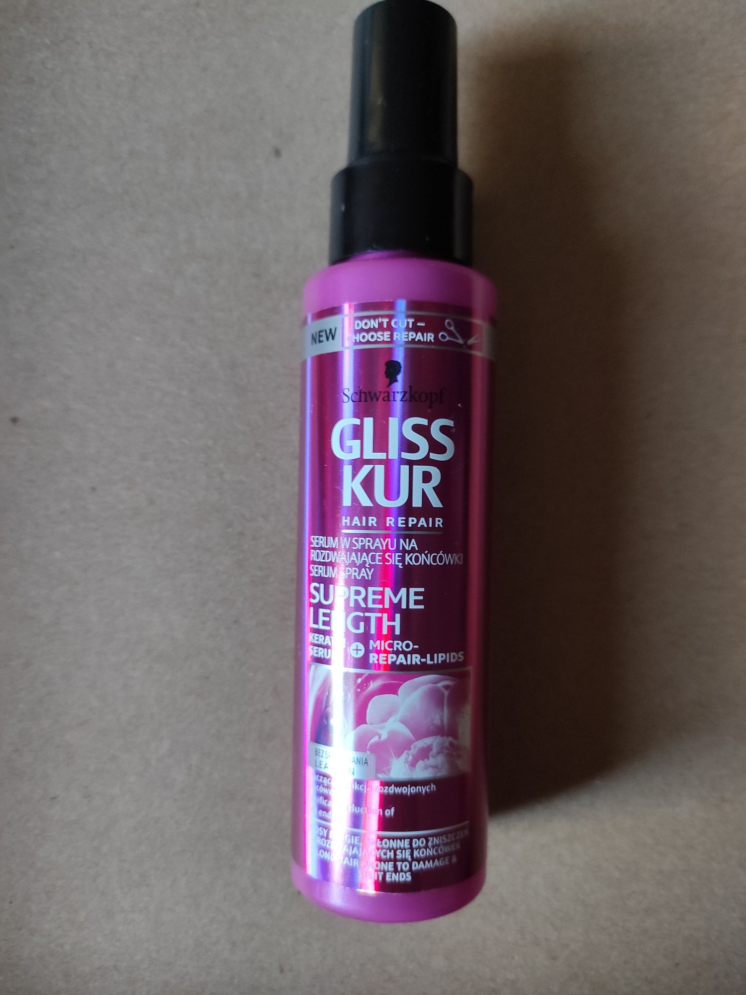 Schwarzkopf Gliss Kur Serum w sprayu na rozdwajające się końcówki