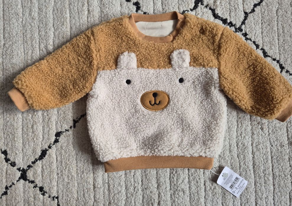 Nowa bluza misiowa Nutmeg 62cm
