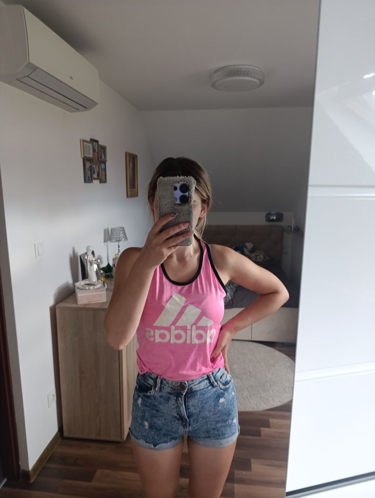 Spodenki szorty wysoki stan jeansy przetarcia XS s bawełna