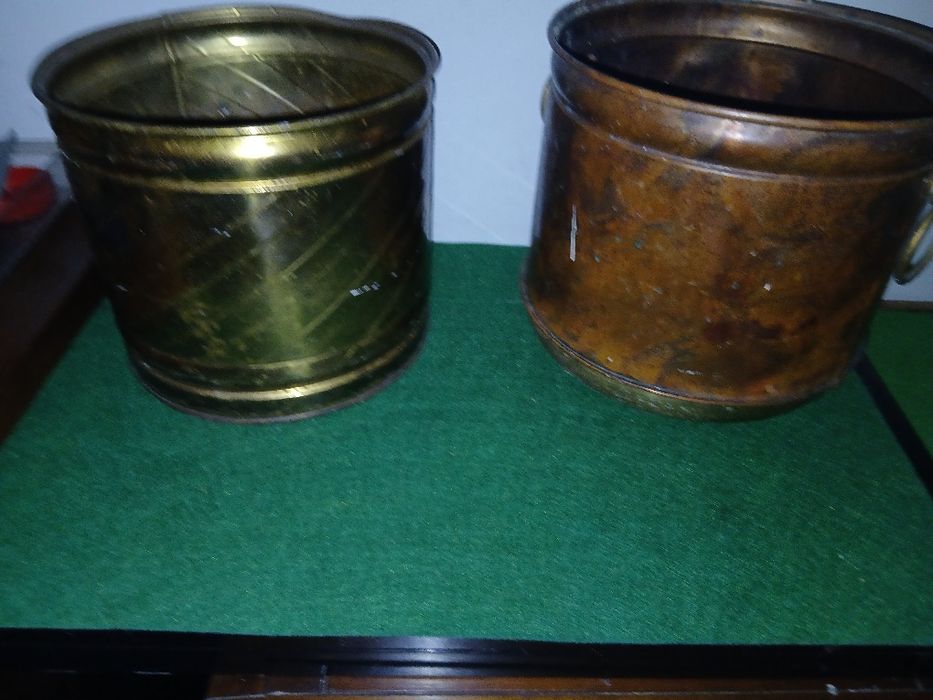 Conjunto 2 vaso latao e cobre por  15 €