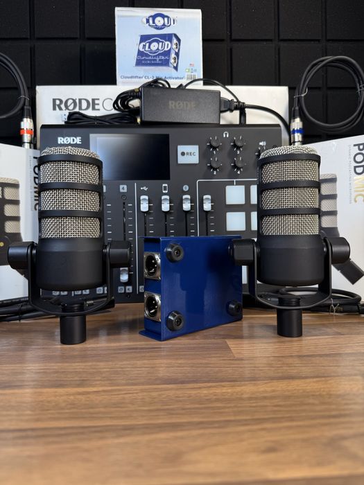 Rode Caster Pro (Rode Podmic - x2 / Cloudlifter CL-2 / XLR-XLR - x4)