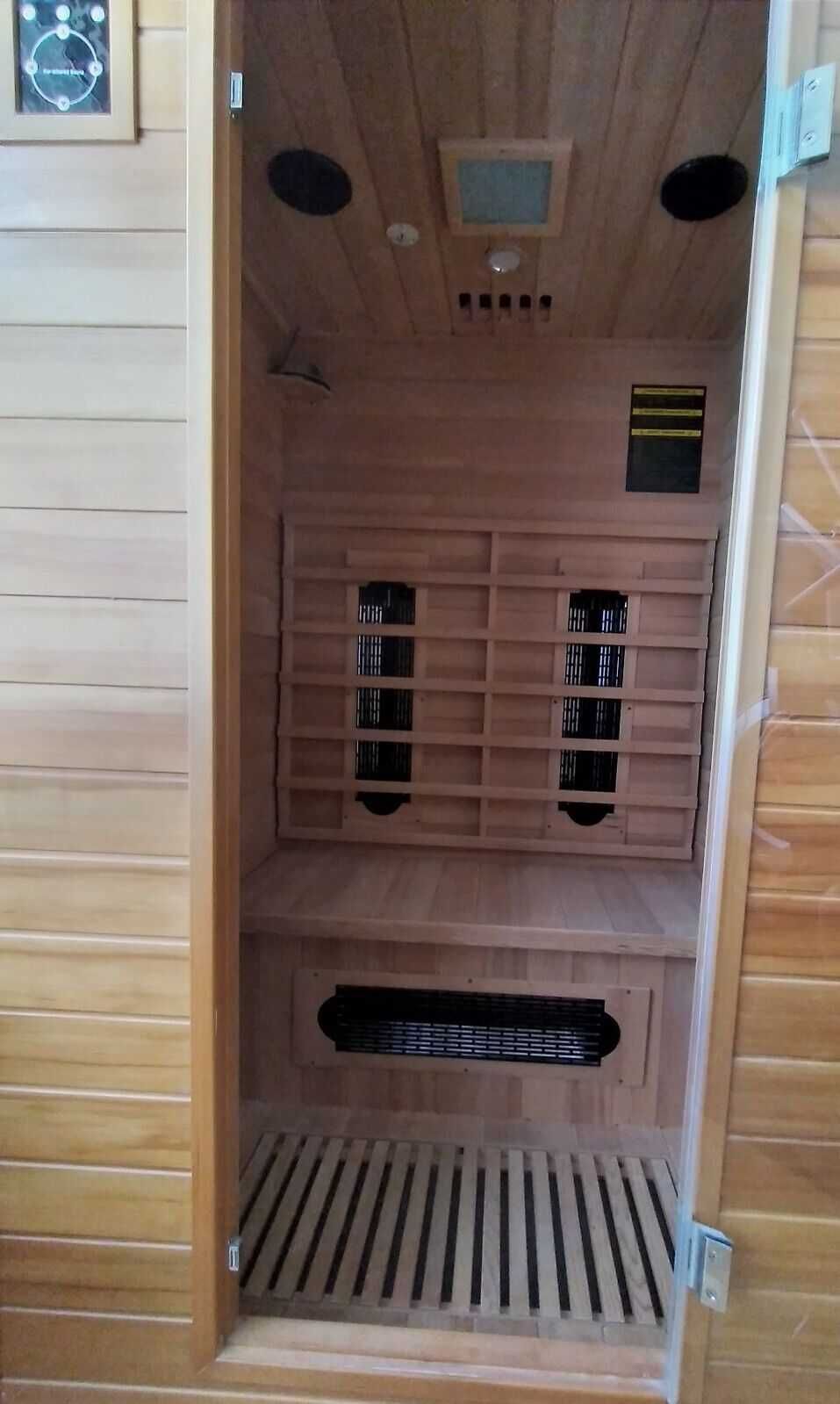 Sauna na podczerwień kabina sucha Infrared Radio LED LCD USB