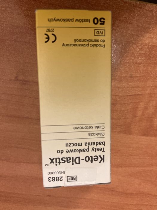 Keto-Diastix testy paskowe badania moczu NOWE