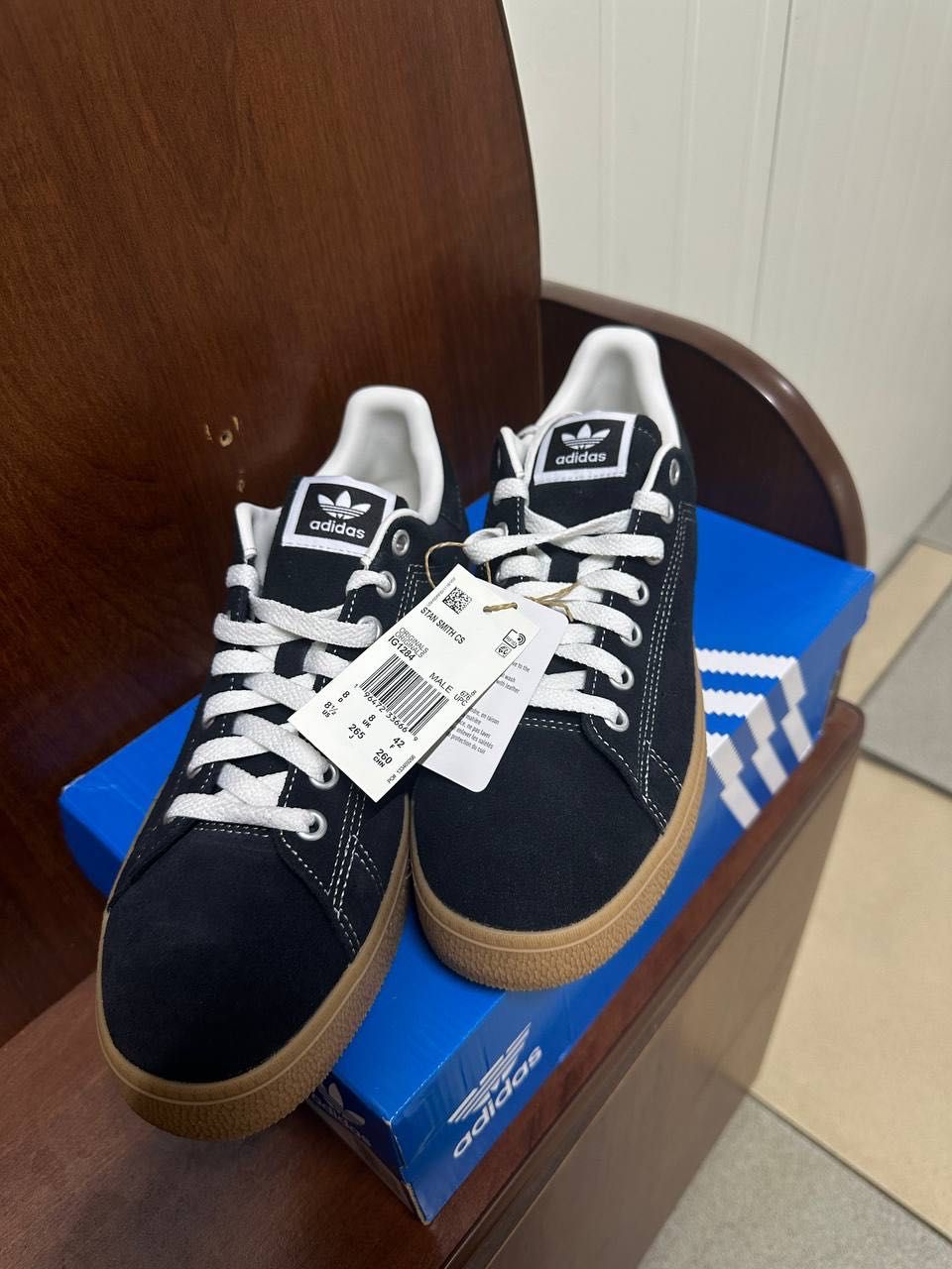 Замшеві кросівки Adidas 42 / 42.5 розмір Stan Smith кроссовки чоловічі