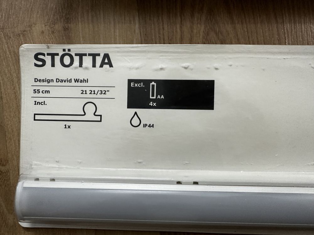 Lâmpadas Stotta Ikea ainda embaladas