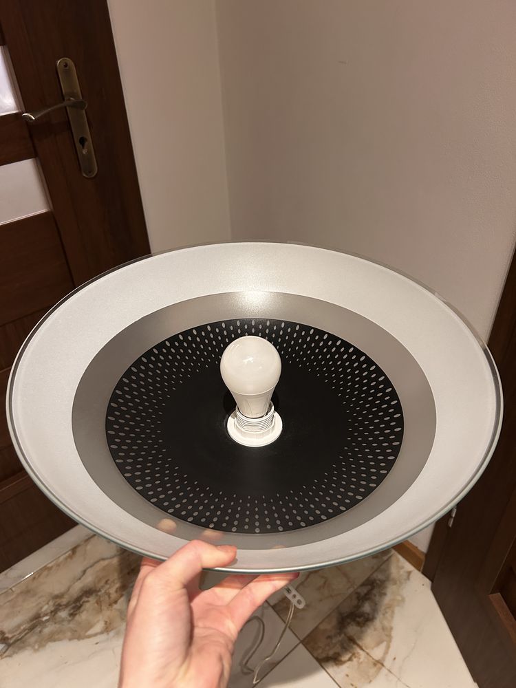 Szklana lampa wisząca na sufit klosz do lampy