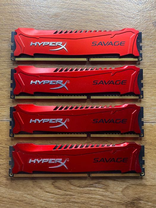 Kingston Hyperx Savage 4 x 4 16 gb гигабайта 1866 МГц частота ddr 3