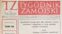 Tygodnik Zamojski Rok 1 Nr 6 Zamość 28 grudnia 1979