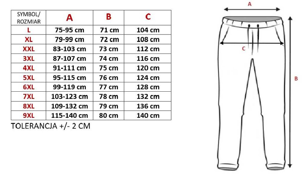 SPODNIE dresowe damskie RYBACZKI kolor POPIEL rozmiar 9XL