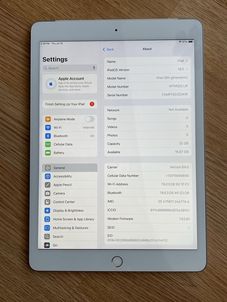 iPad 8 (2020) 32gb LTE