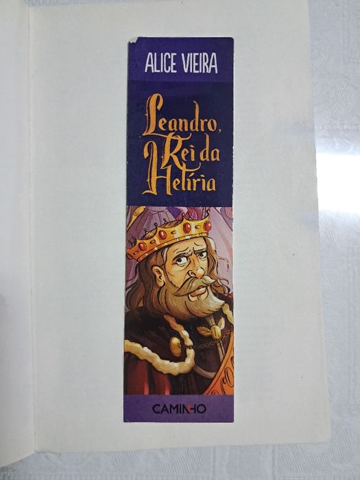 Livro Leandro, Rei da Heliria de Alice Vieira