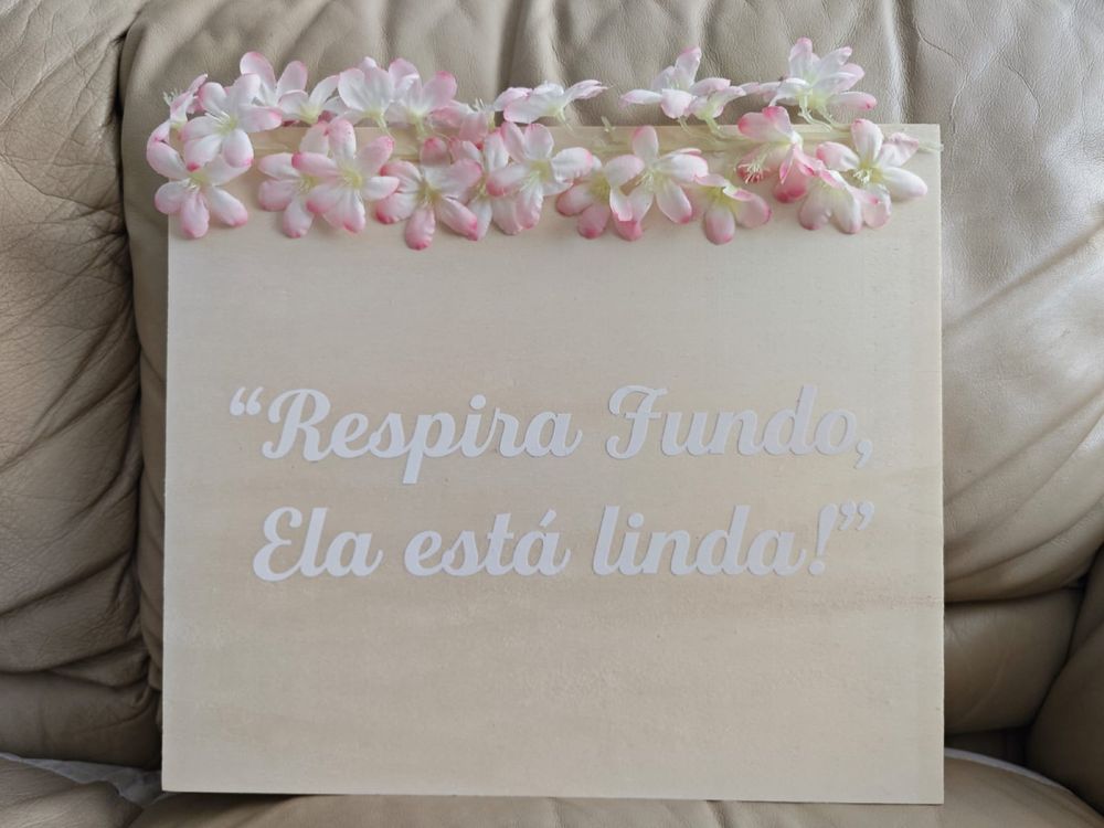 Placas para cerimónia de casamento