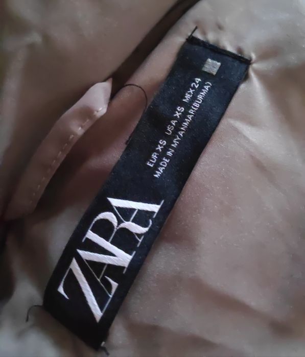 Długi płaszcz puchowy szary norkowy puch naturalny