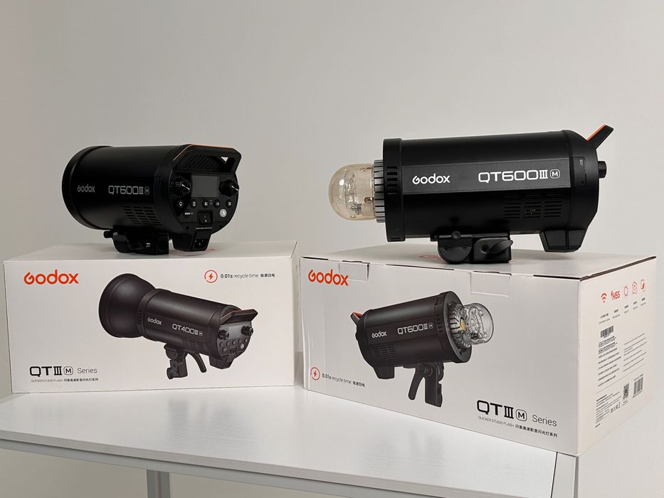 Godox QTIIIM lampy błyskowe HSS  fv vat 23% !! KOMPLETNE ! GWARANCJA !