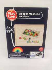 Drewniane magnesy cyfry  Play Tive Montessori